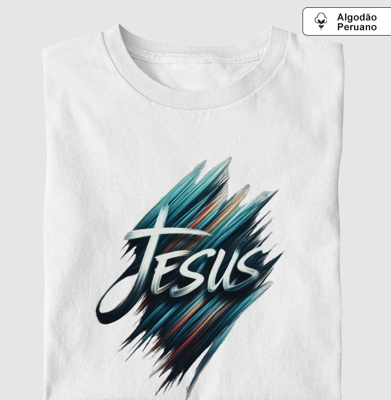 Jesus - Escrita com Fundo personalizado