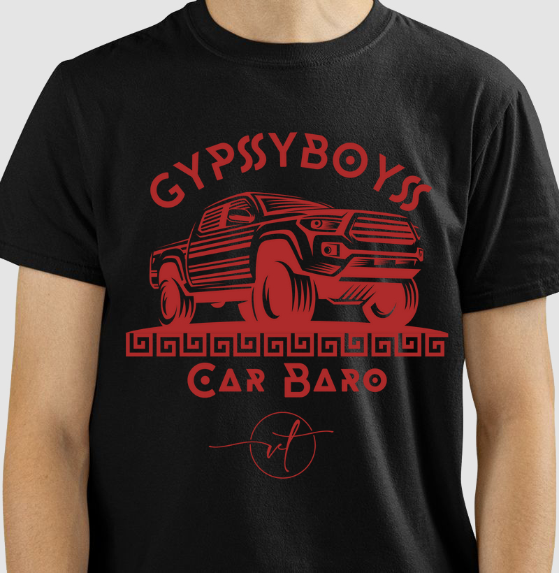 CAR. T-SHIRT Black Rom - Coleção GYPSYBOYS