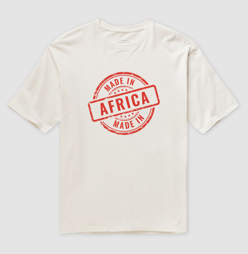Camiseta Animalis Oversized Made in Africa 100% Algodão
