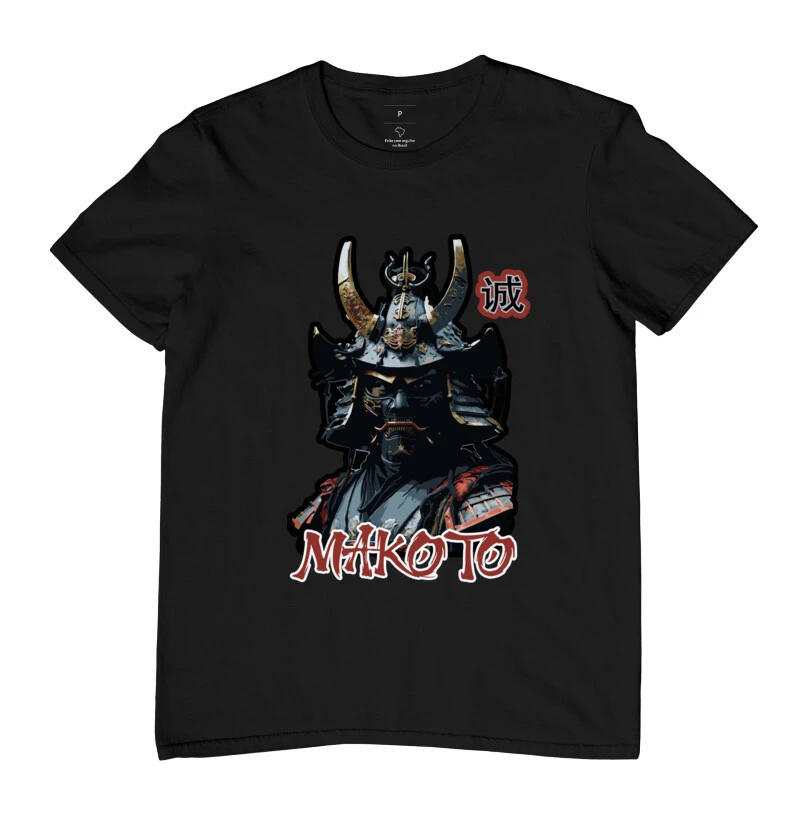 camiseta Samurai Makoto – Honestidade, sinceridade 