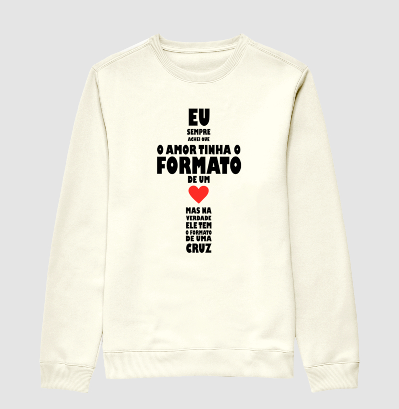  Suéter Moletom Amor em Cruz
