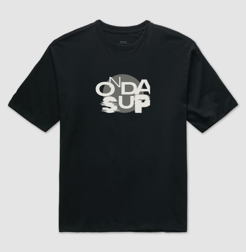 Camiseta OndaSup – Estampa Brush & Flow | Algodão Peruano