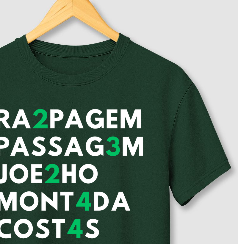 Camiseta Pontuação