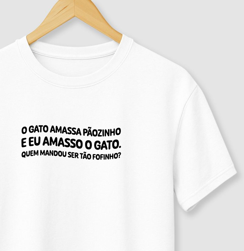 O gato amassa paõzinho e eu amasso o gato