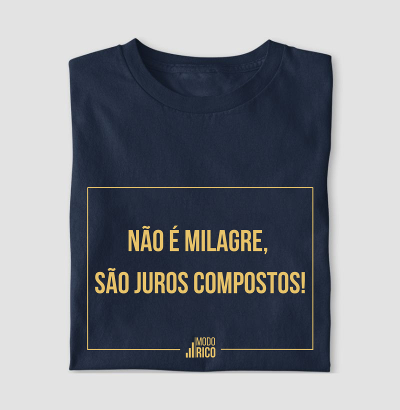 Camiseta estampada com frase de finanças 4