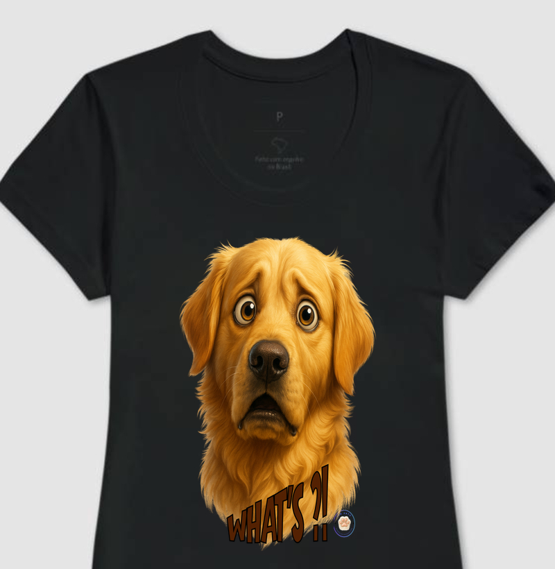 Camiseta feminina Golden Surpreso – Edição Emoções