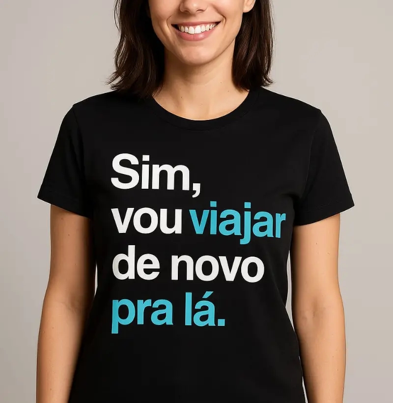 Sim, vou viajar de novo pra lá