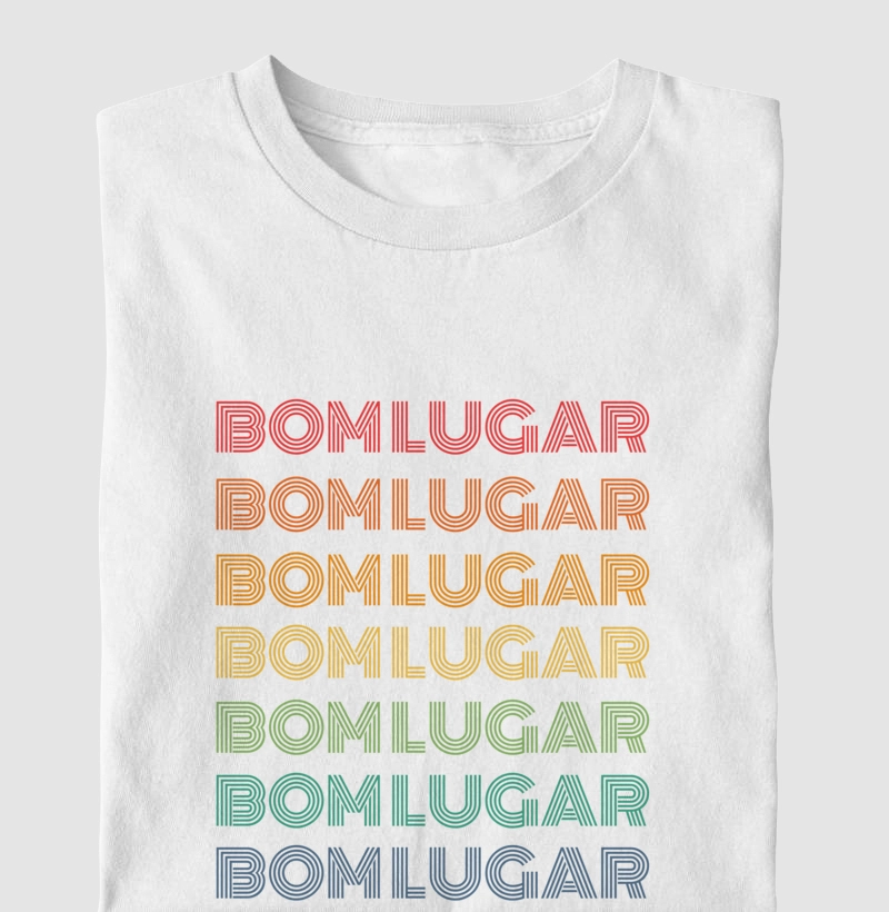 Bom Lugar Letreiro Retrô