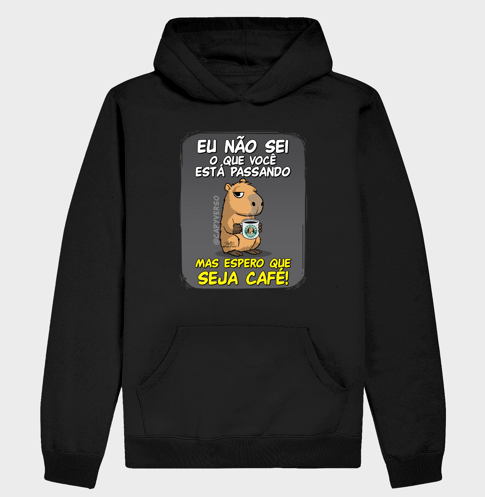 Camiseta Capivara Seja Café
