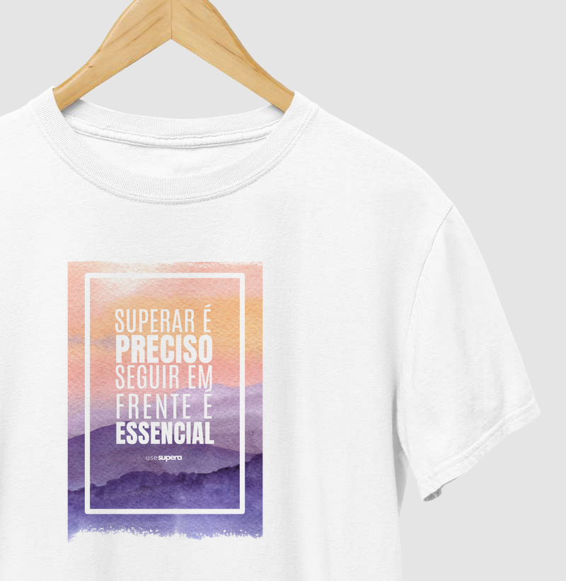 Camiseta "Superar é preciso"