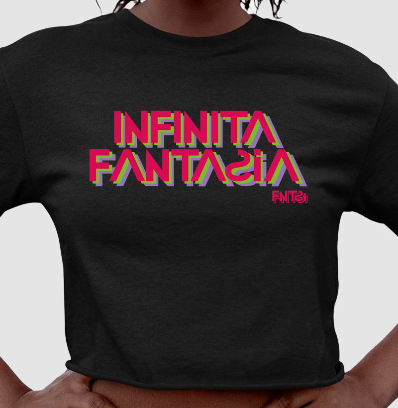 CROPPED "INFINITA FANTASIA" / LETTERING GRANDE