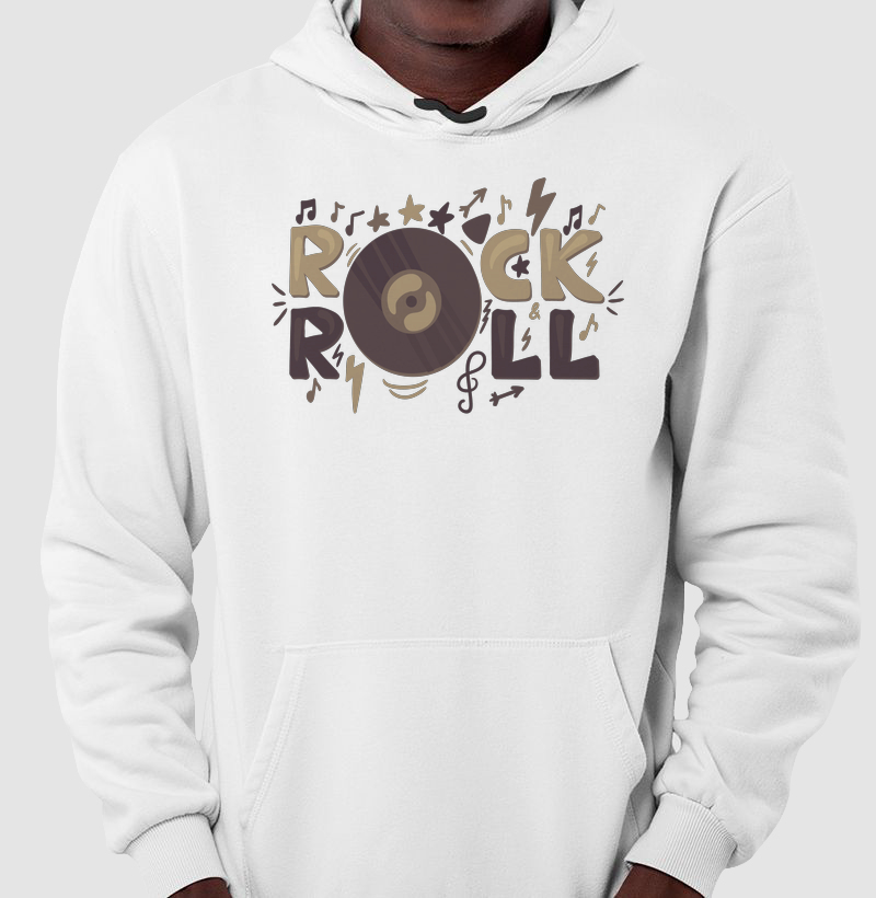 Moletom 'Rock N Roll'
