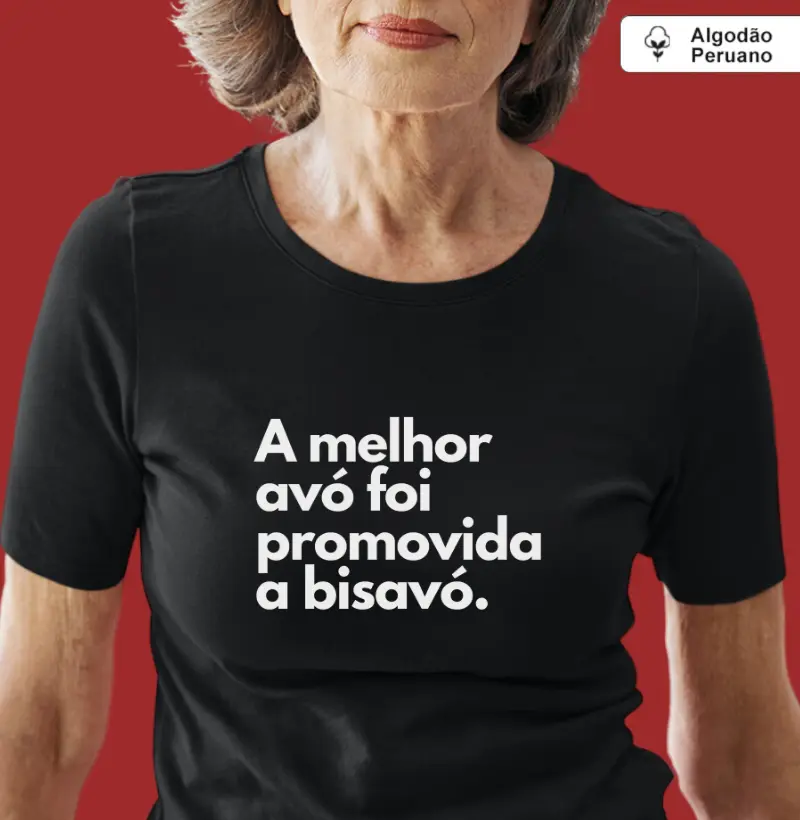 A melhor avó foi promovida a bisavó (algodão peruano)