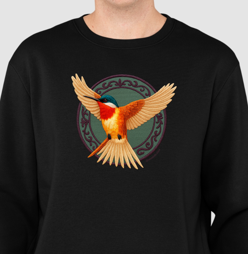 Aves em Linha - Beija-Flor - Moletom