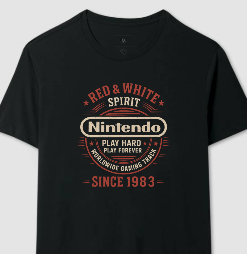 Red And White Spirit Nintendo Retro Series