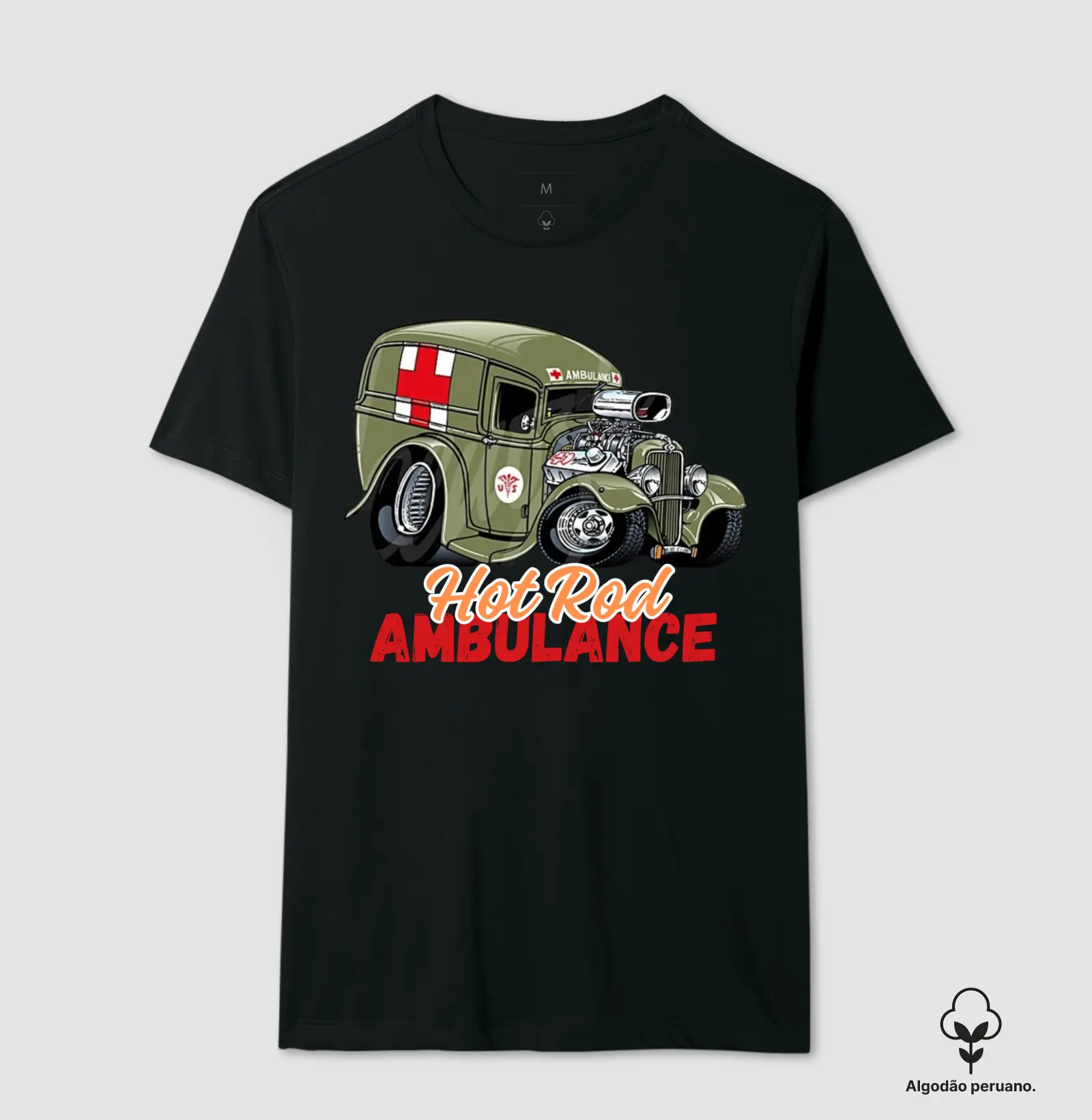 Camiseta Premium - Ambulância Hot Rod