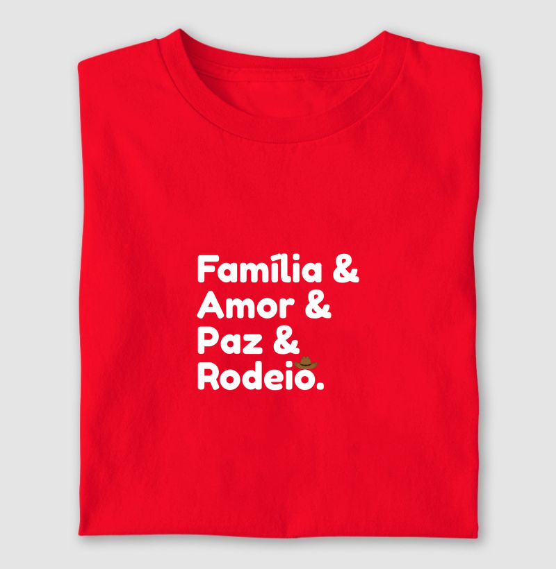 Família & Amor & Paz & Rodeio - Algodão 30.1