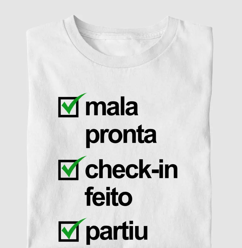 Mala pronta & Check-in feito