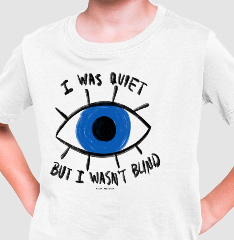 Camiseta Infantil " Olho" em Giz