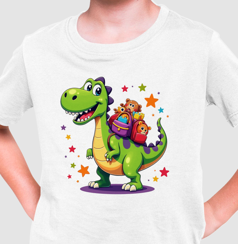 Dinossauro Carregando Brinquedos