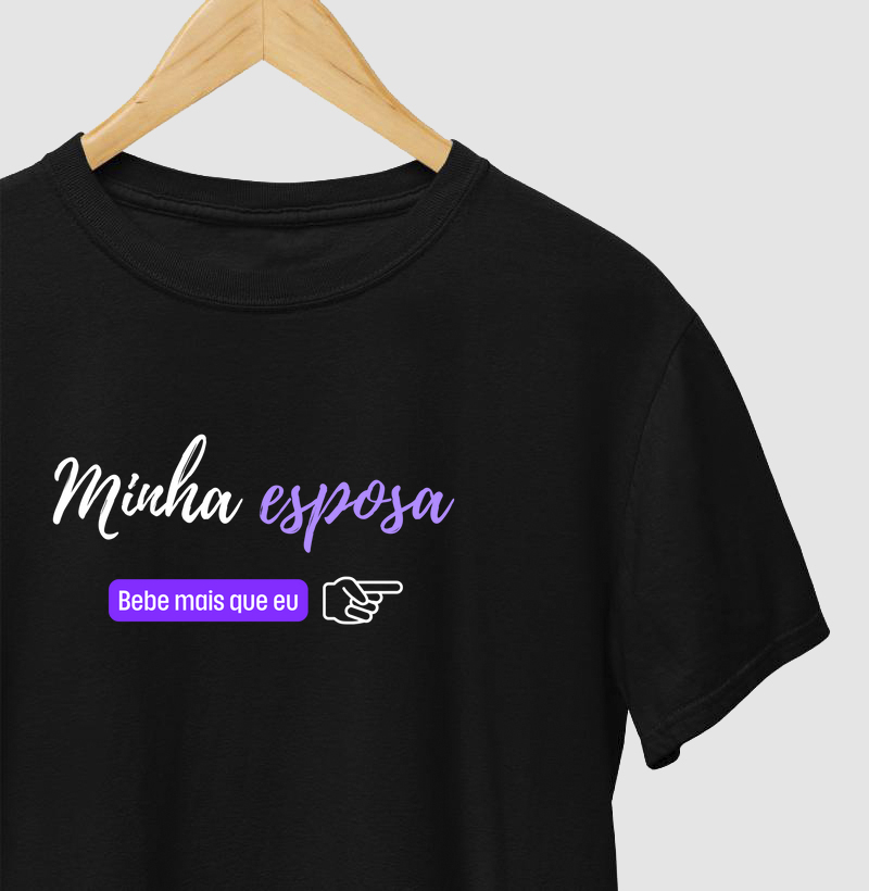 Minha esposa bebe mais que eu