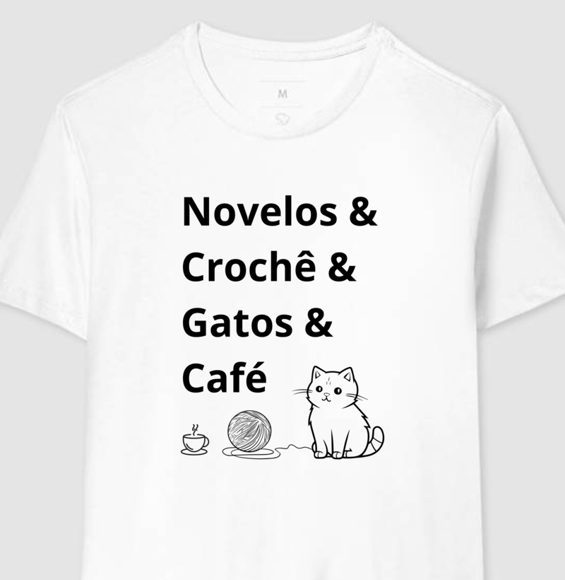 Novelos, CROCHÊ, gatos e café