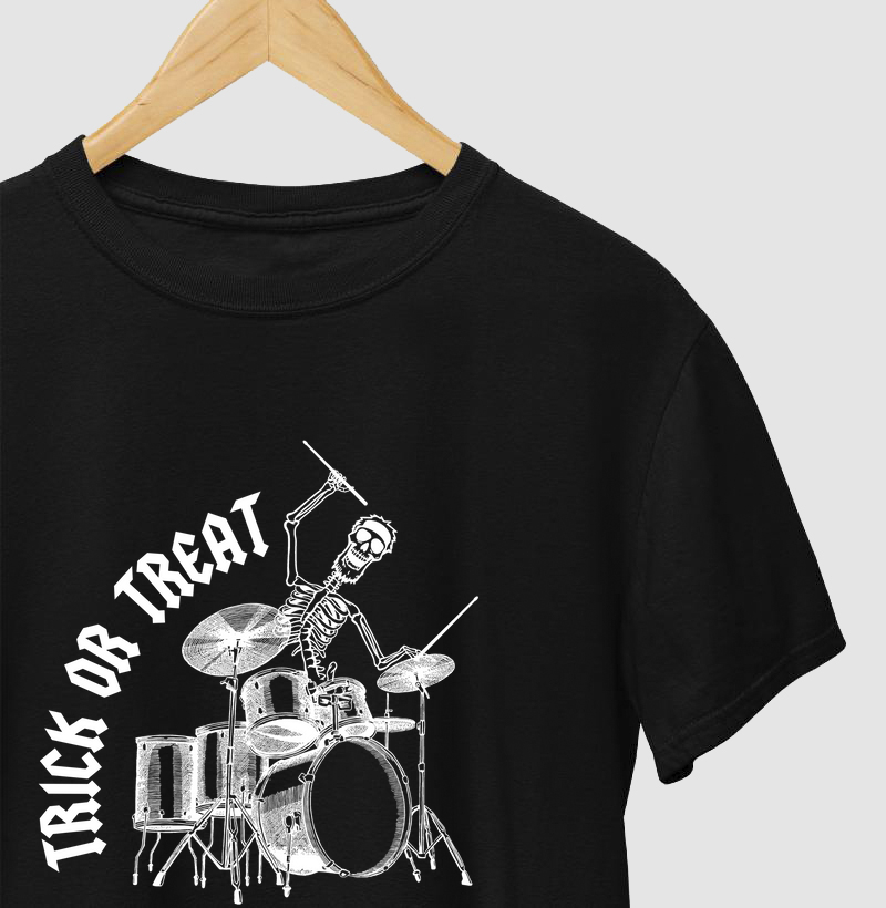 Camiseta Halloween Bateria