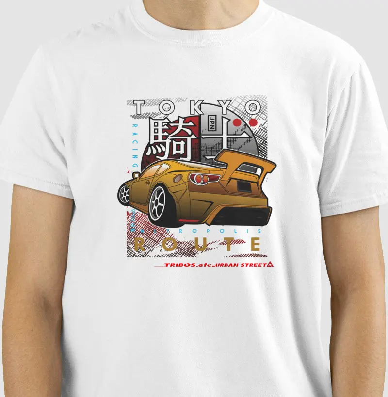 CAMISETA RESERVA.INK MASCULINA E FEMININA TRIBOS.etc OF ROADS TOKYO ROUTE CAR