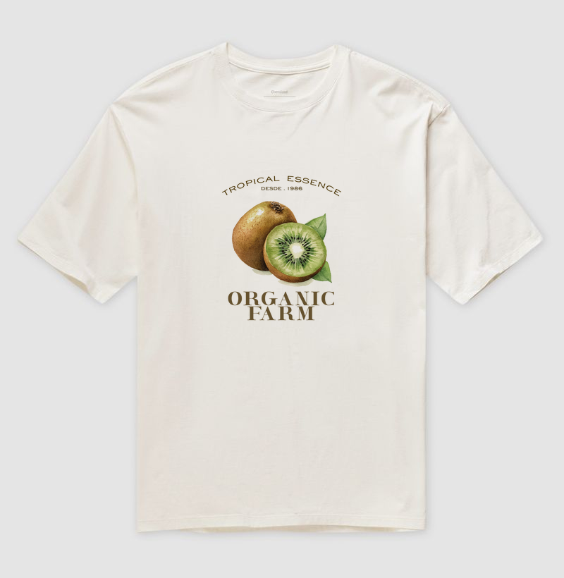 Camiseta Oversized kiwi
