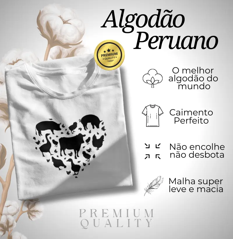 Algodão Peruano - Heart