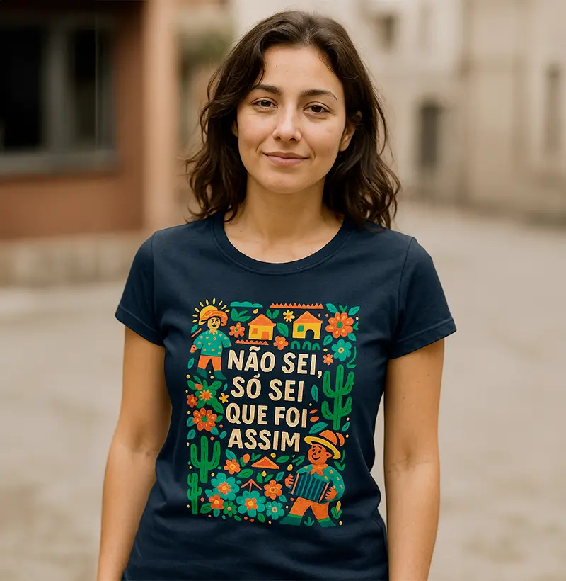 Camiseta Não Sei, Só Sei Que Foi Assim