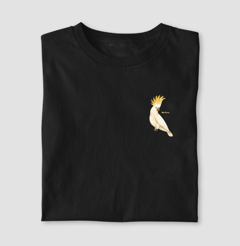 Cacatua Crista Amarela Minimalista Cores