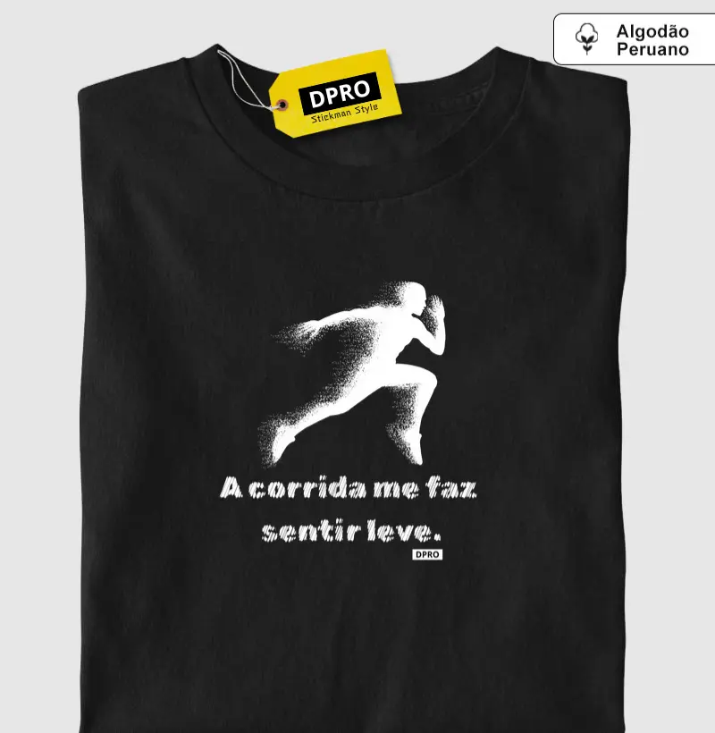 A corrida me faz sentir leve