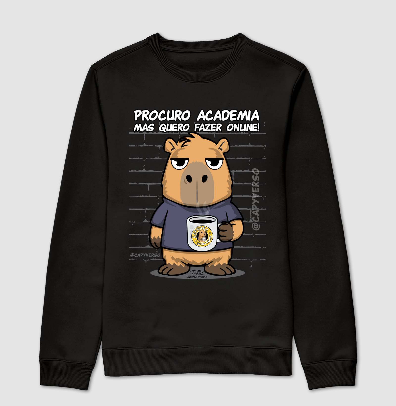 Camiseta Capivara Academia Online