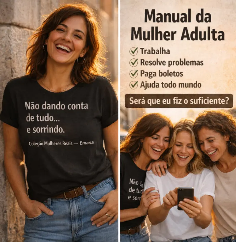 Não dando conta de tudo e sorrindo