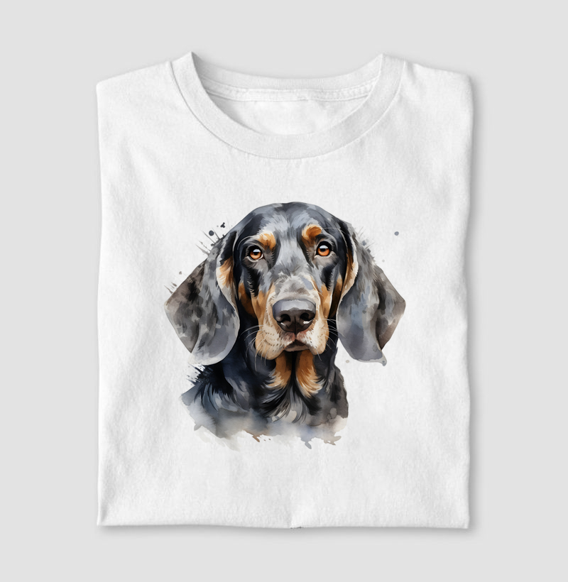 Bluetick Coonhound aquarela