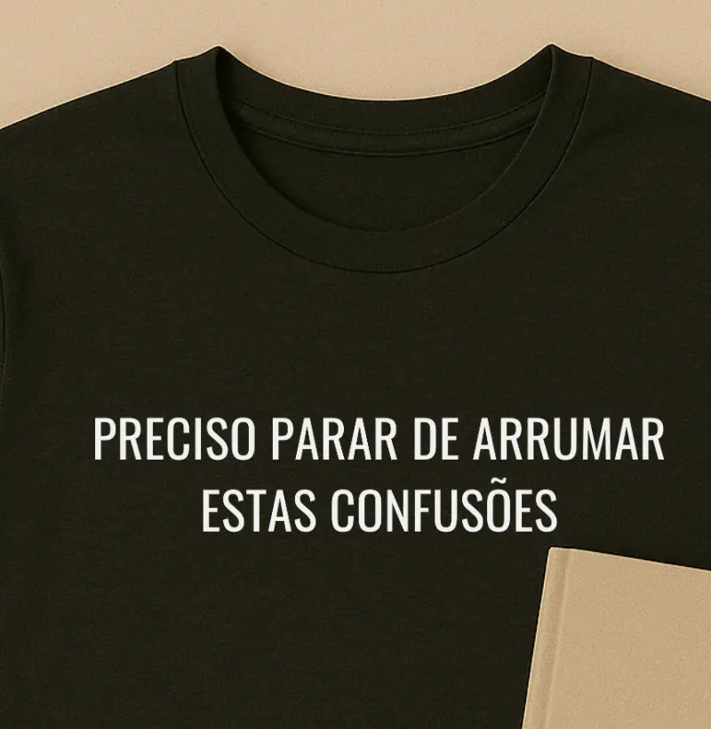 Preciso parar de arrumar estas confusões