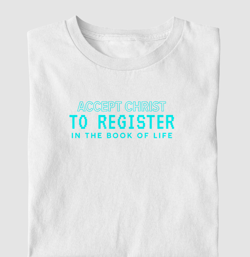 Accept Christ to Register in the book of life