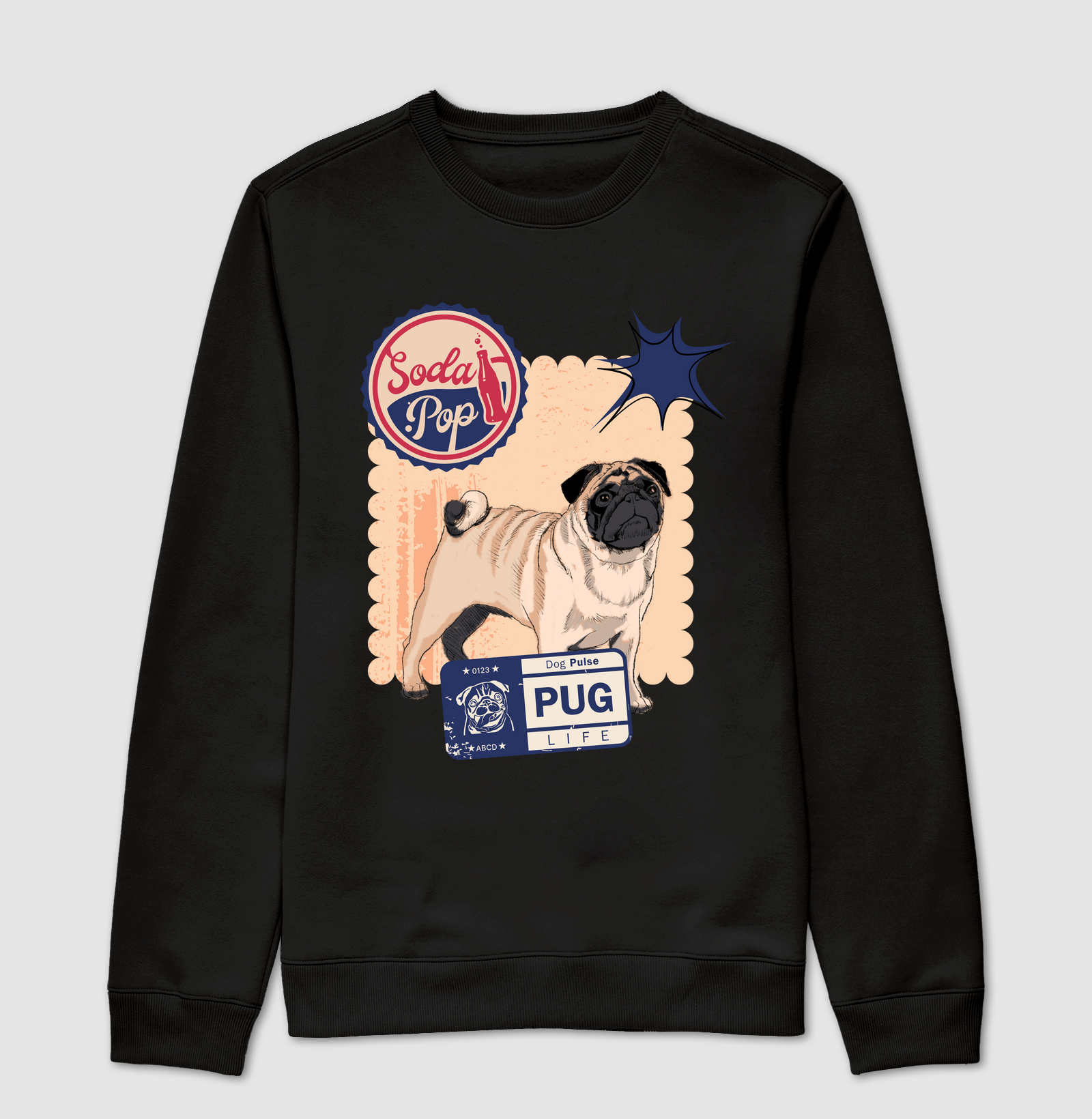 Suéter Moletom Dog Pulse – Pug Life Soda Pop