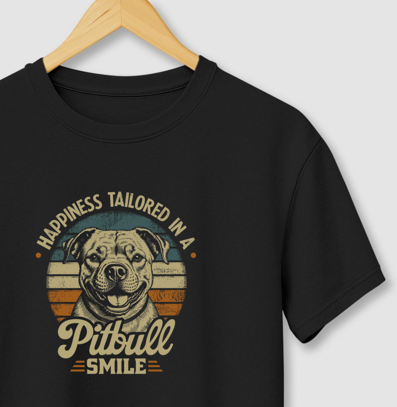 happiness tailored in a pit bull smile