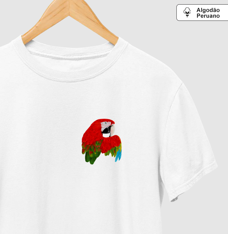 Mini Aves - Arara vermelha - Algodão Peruano