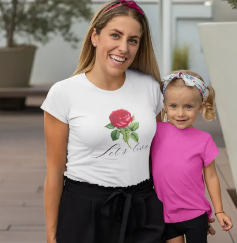 Camiseta Feminina Fashion Let´s Live