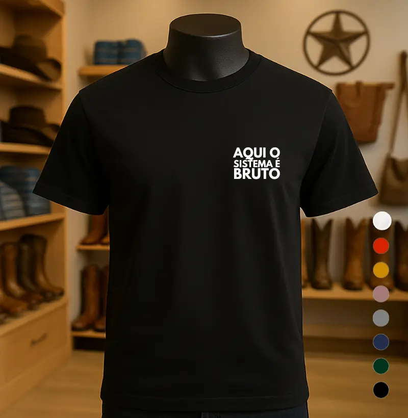 Camiseta Aqui o sistema é bruto - Offroad 