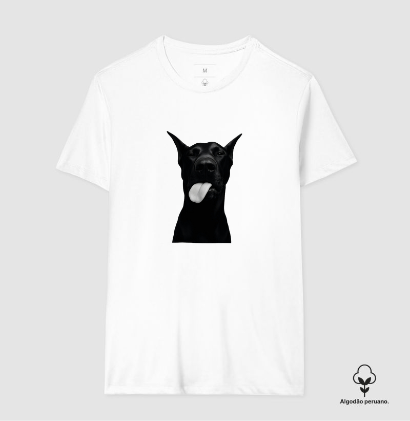 Camiseta Algodão Peruano Doberman
