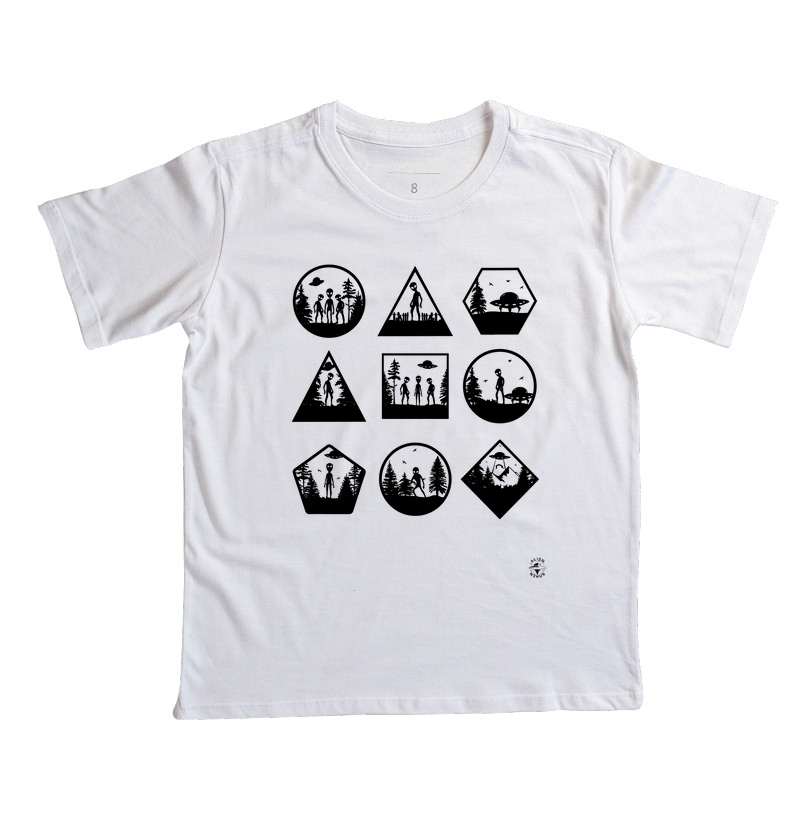 Camiseta Infantil Coisas de Alien