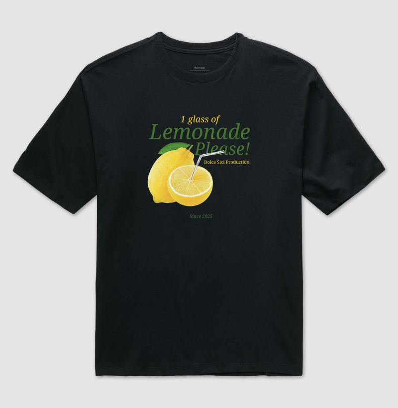 Camiseta Oversized Lemonade