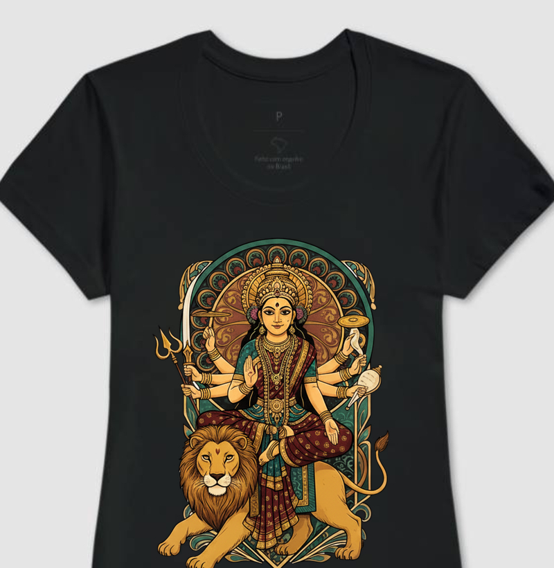 Durga em sua montaria