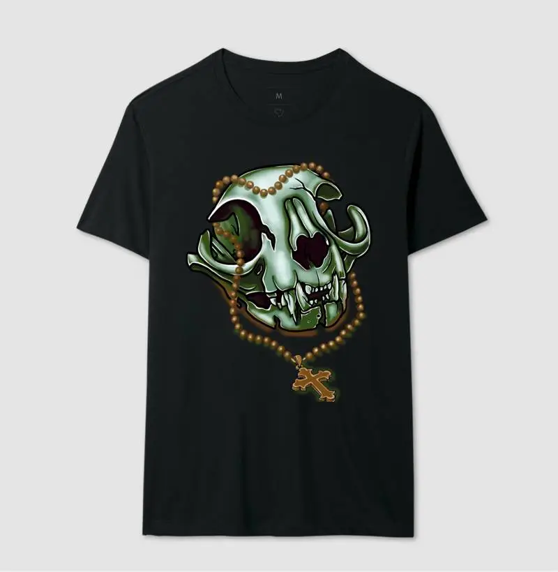 Green skull cat