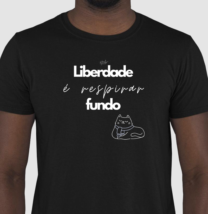 CAMISETA LIBERDADE GATO