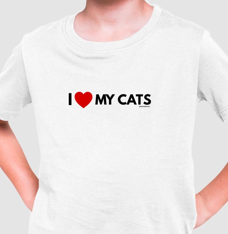 I LOVE MY CATS (red)